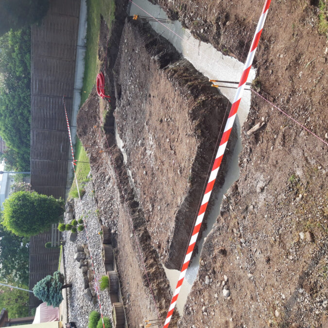 Fondation d’un garage &agrave; Cernay pr&egrave;s de Mulhouse Riedisheim